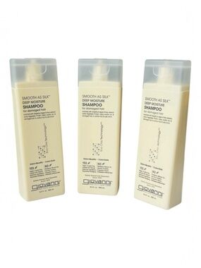 Lot of 3: Giovanni Smooth As Silk Deep Moisture Shampoo 250ml